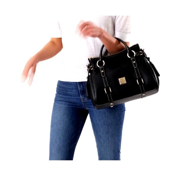 Dooney & Bourke Sorrento Satchel Shoulder Handbag Large Black - Picture 6 of 8